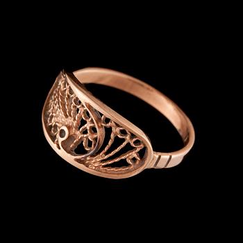 RING, guld 14K, sovjetiska stämplar. Paino 2,6 g.