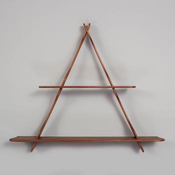 PEDER MOOS, A teak 'Amager' wall shelf, Denmark, mid 20th Century.