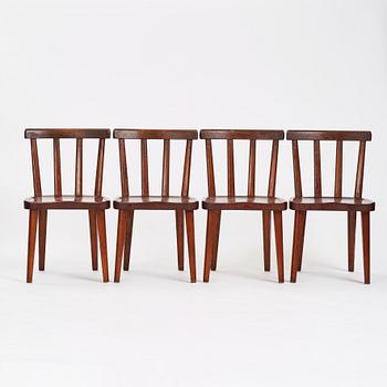 Axel Einar Hjorth, fyra stycken stolar, "Utö", Nordiska Kompaniet, 1930-tal.