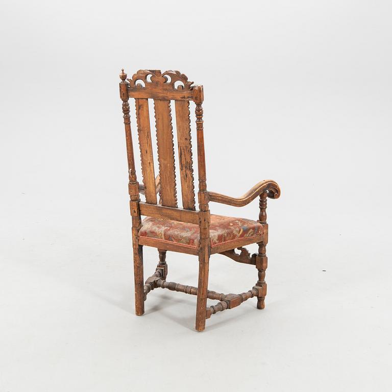 Karmstol senbarock 1700-tal.