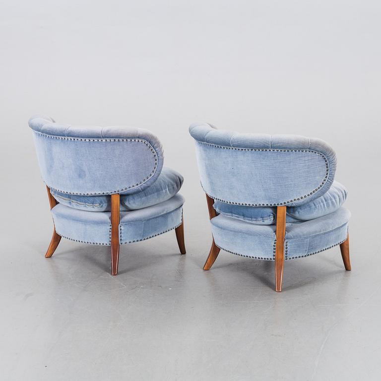 OTTO SCHULZ, a pair of easy chairs.