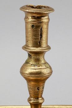 LJUSSTAKE, brons, 1600-tal.
