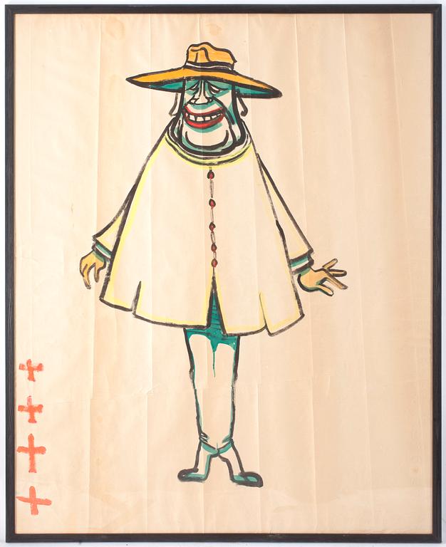 CARL KYLBERG, akvarell, osignerad.