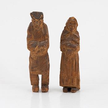 Axel Petersson Döderhultarn, Man and woman.