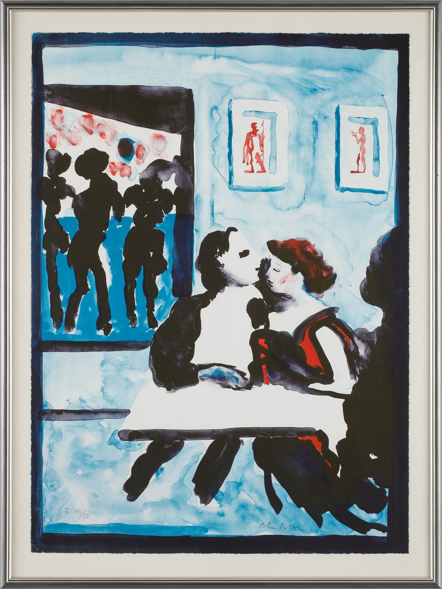 PETER DAHL, färglitografi, sign o numr  II 43/50.