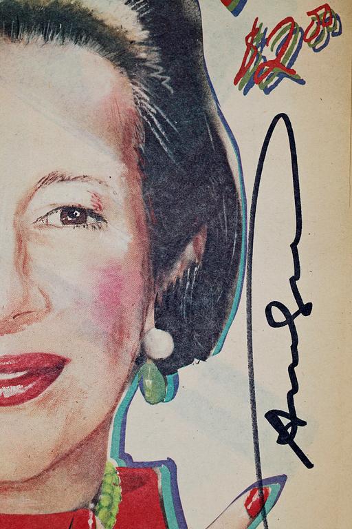 ANDY WARHOL, tidskrifter, 2 st, sign. November 1979 och december 1980.