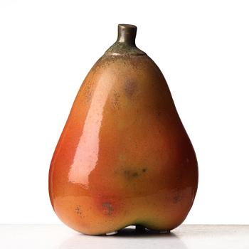 Hans Hedberg, a faience sculpture of a pear, Biot, France.