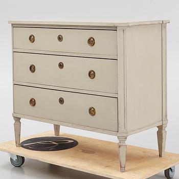 A Gustavian style chest of drawers, early 20th Century.