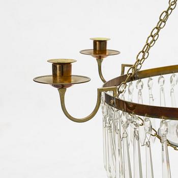 Chandelier, late Gustavian, circa 1800.