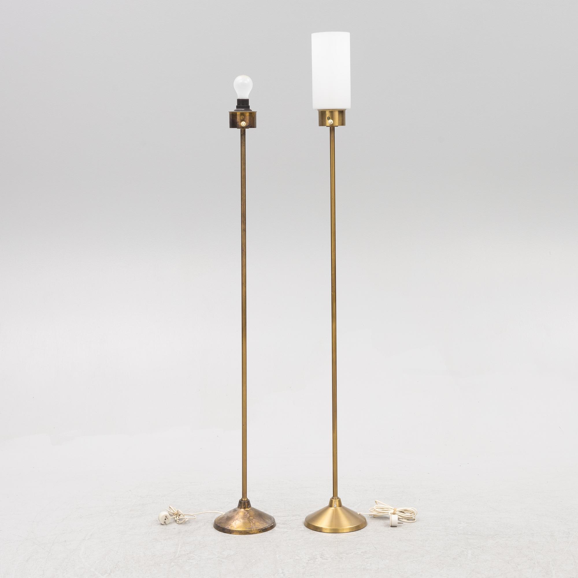 Hans-Agne Jakobsson, floor lamps, a pair, Markaryd, second half of the 20th century.