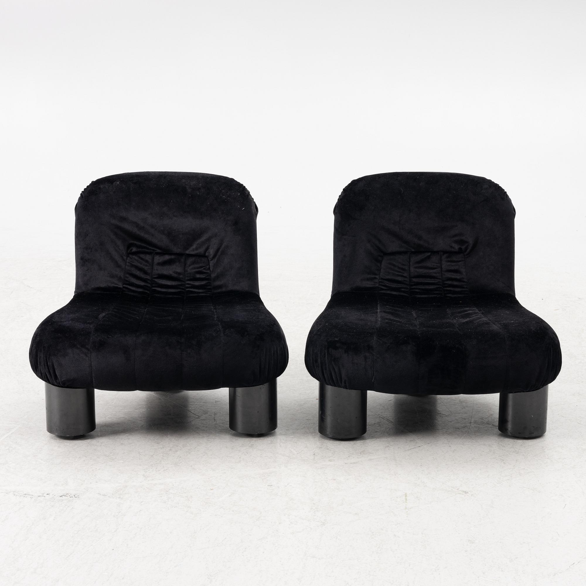 Cini Boiri, armchairs, a pair, "Botolo", Arflex, Italy.