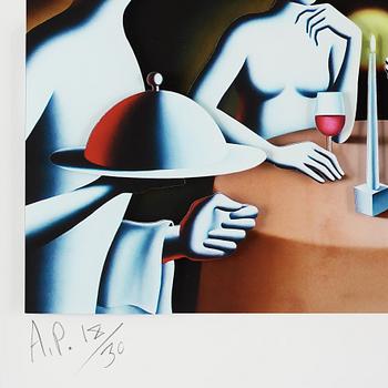 MARK KOSTABI, pigment print, signerad Kostabi, daterad 2014 och numrerad A.P. 18/30 med blyerts.