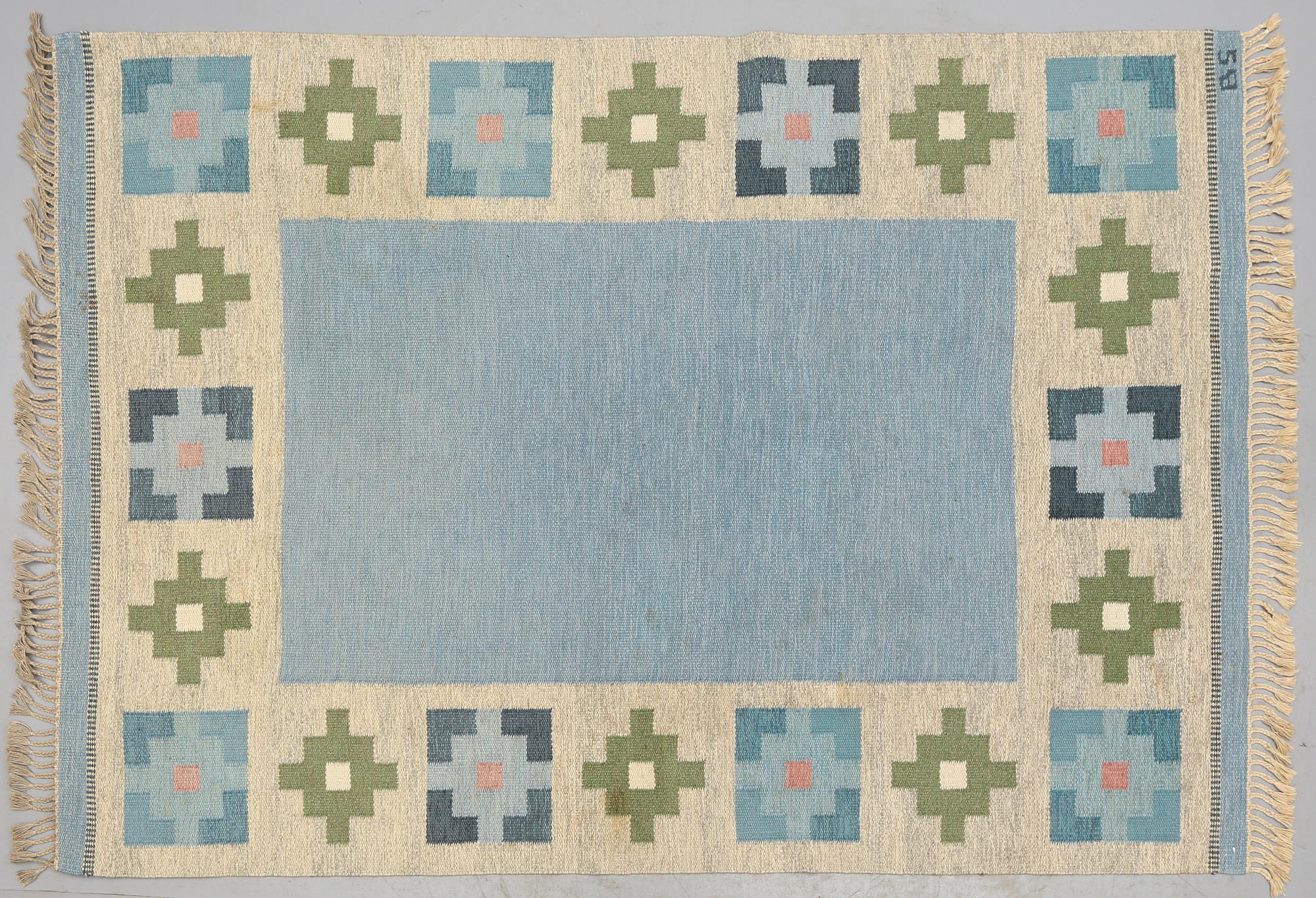 MATTA, rölakan, monogramsignerad BS, 1900-talets andra hälft, 230 x 164 cm.