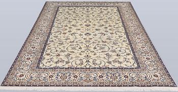 Matta, Nain, part silk, s.k. 6 LAA, ca 265 x 172 cm.