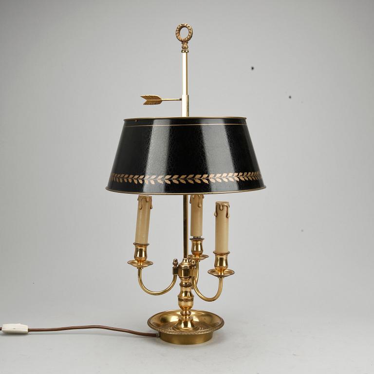 BORDSLAMPA, empirestil, omkring 1900-talets mitt.