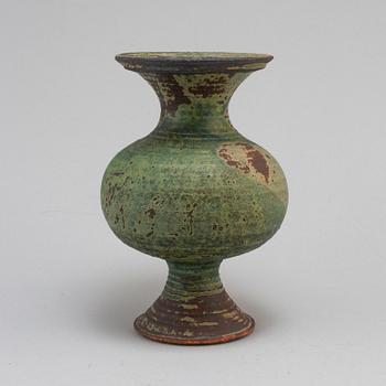 KYLLIKKI SALMENHAARA, a mid 20th century stoneware vase, signed, Arabia, Finland.