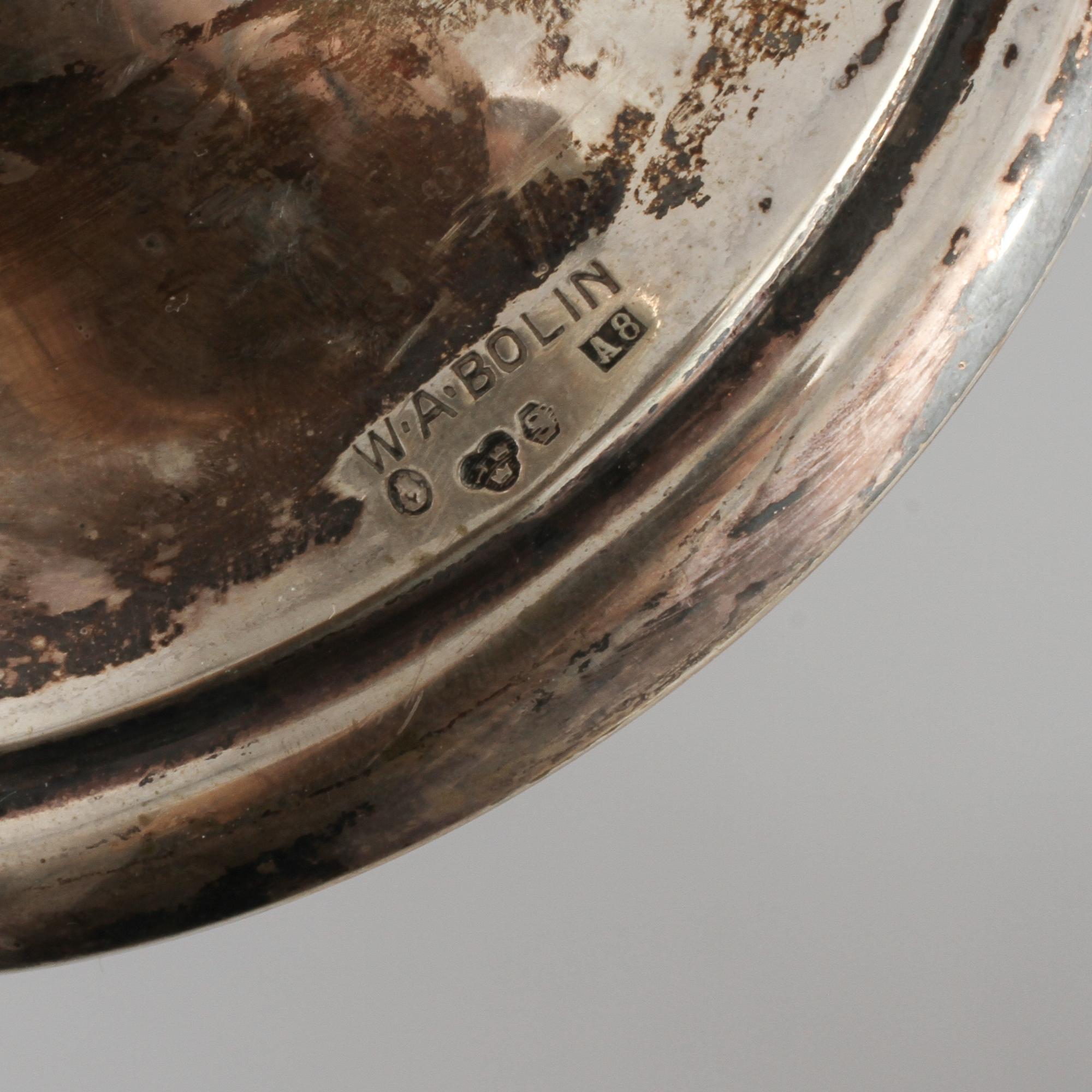 PARTI SILVER, 7 delar, Sverige samt Finland, 1800-talets slut samt 1900-talets första hälft. Total vikt 448 gram.