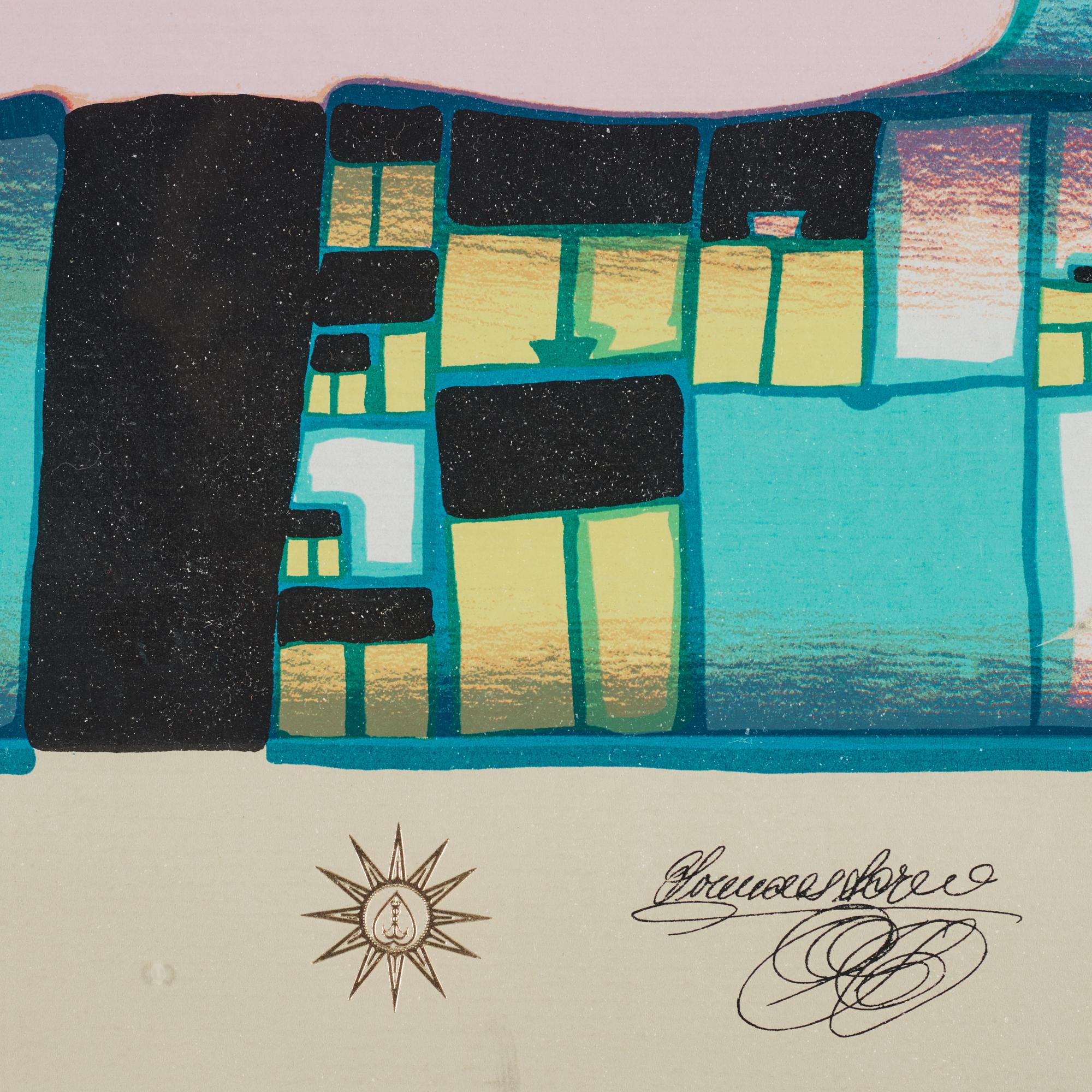 Friedensreich Hundertwasser, "Hommage à Sonnenstern",.