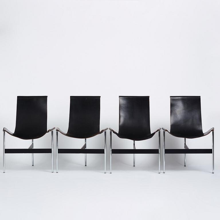 William Katavolos, Douglas Kelley & Ross Littell, 4 model "3LC T-Chairs", Laverne International, USA, post 1952.