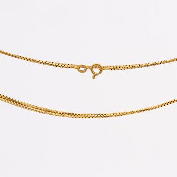 VENETIAN BOX CHAIN, 18K gold, approx 80 cm, 12,8 g.