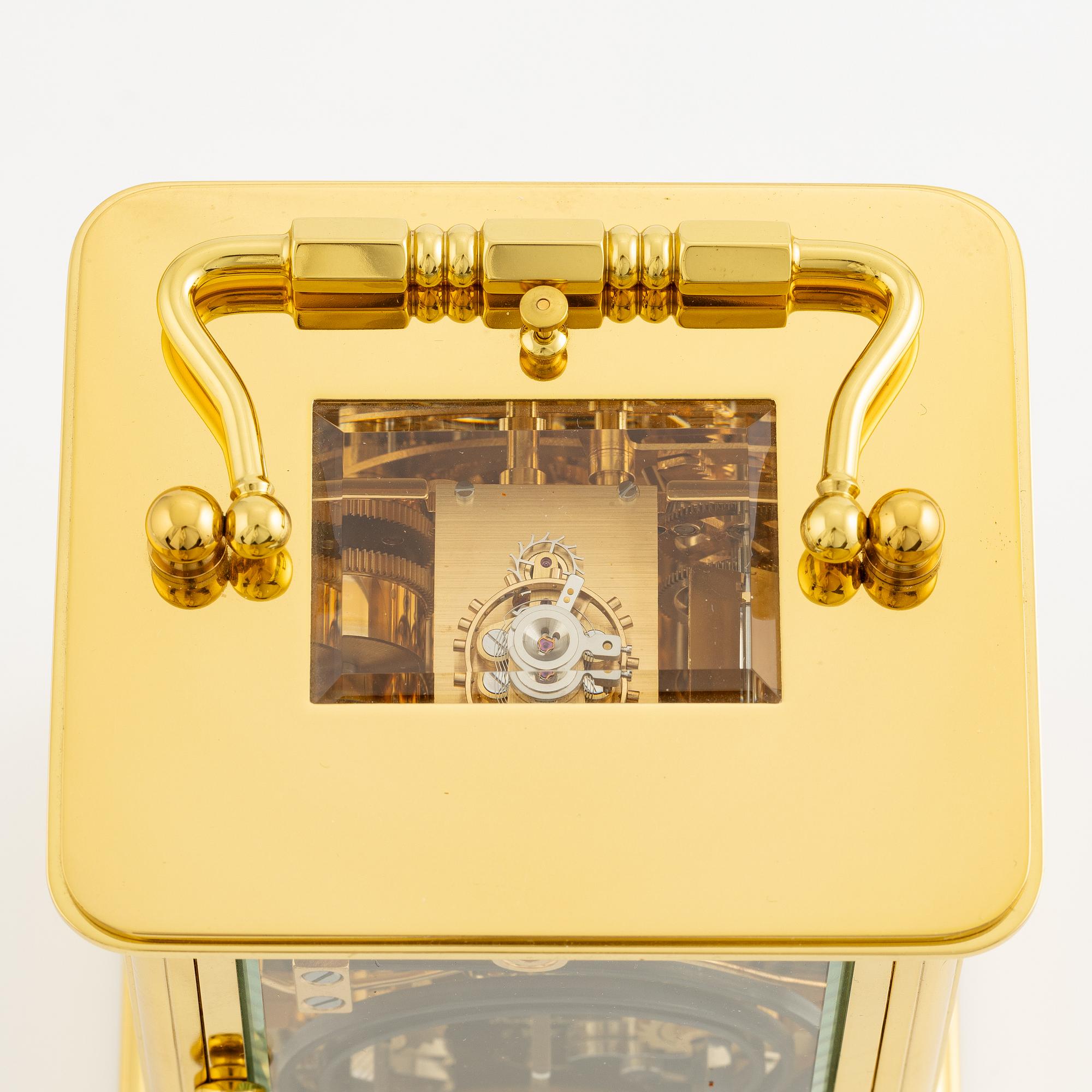 A carriage clock, Matthew Norman, Switzerland, second half of the 20th century.