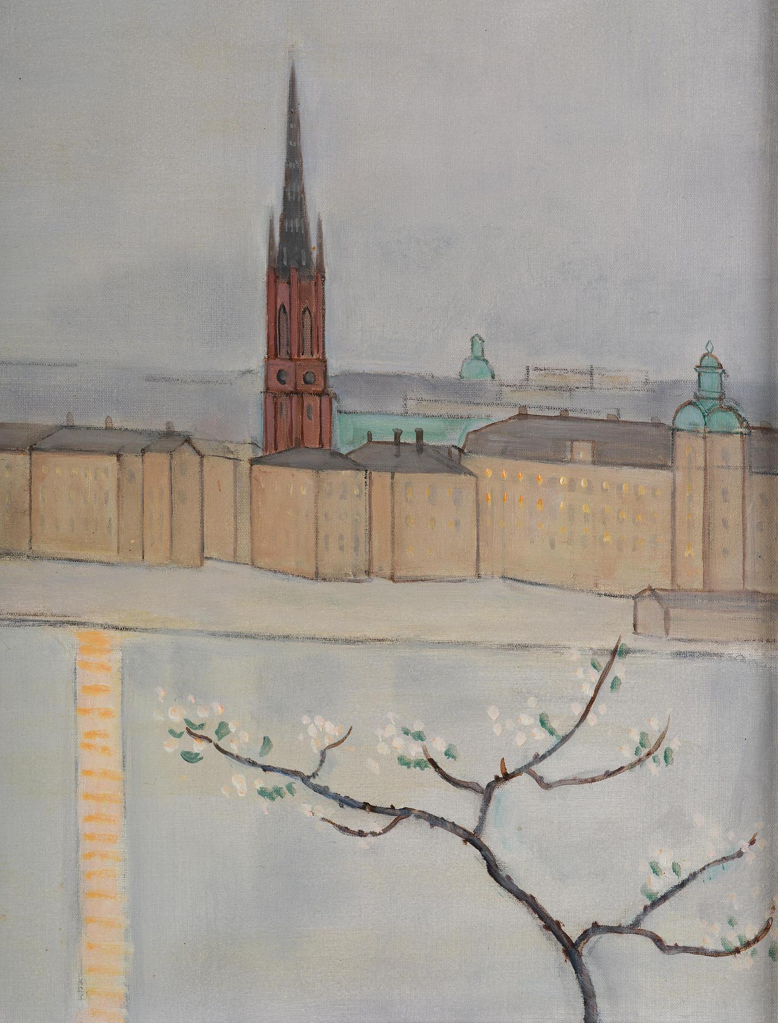 Einar Jolin, View of Riddarholmen.