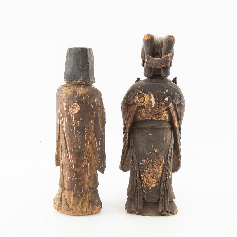 Figuriner 2 st Kina 1800-tal eller äldre.