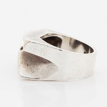 Björn Weckström, Ring, "Sirene", sterlingsilver Lapponia 1977.
