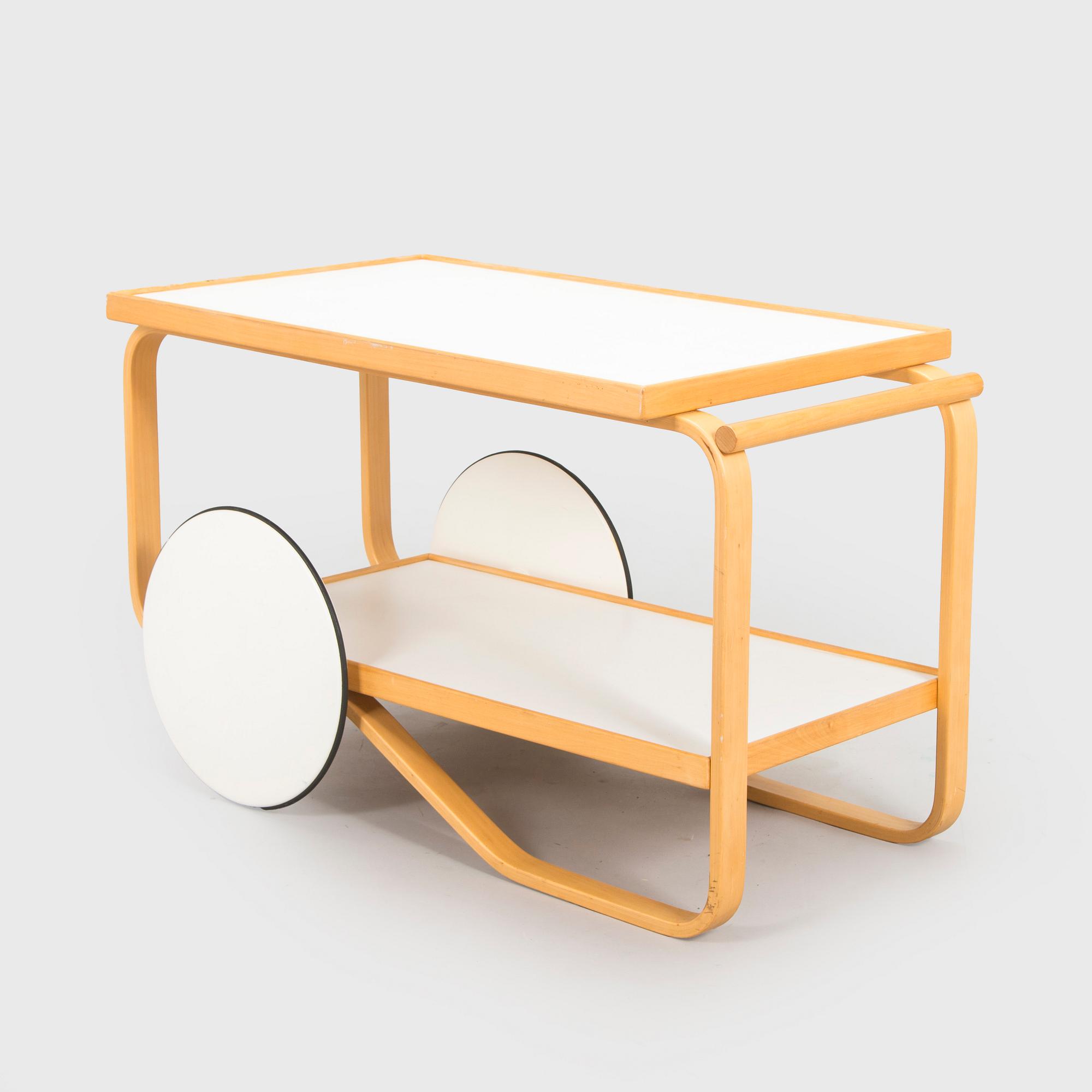 Alvar Aalto, a 1970s '901' tea trolley for Artek.