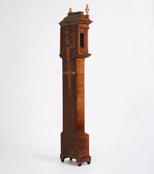 A George I walnut longcase clock by Markwick, London (father and son James M., active 1666-1730).