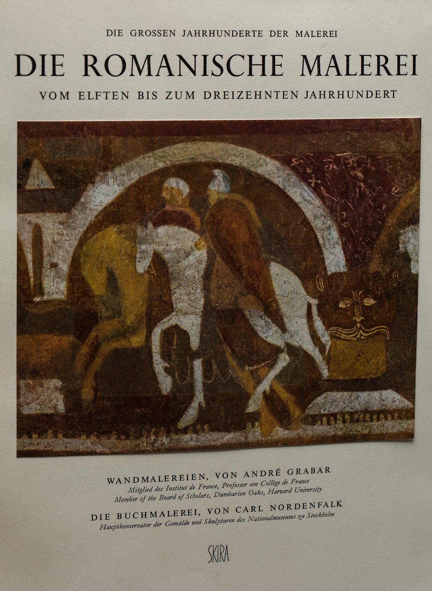 UNIVERSUM DER KUNST. 6 vol, Verlag C.H Beck, München and Romanische- Gotische Malerei, 2 vol. Skira.