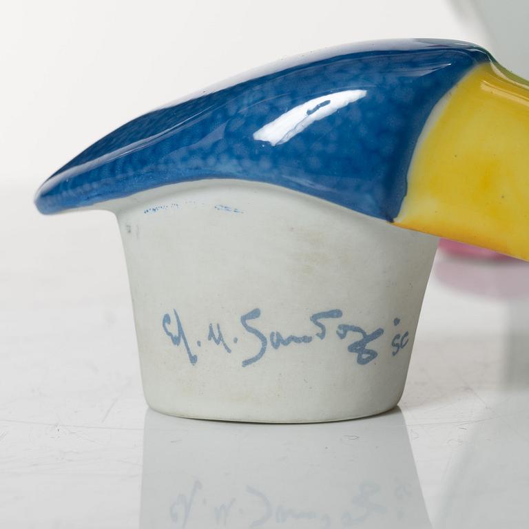 Edouard-Marcel Sandoz, decanter with lid, Theodore Haviland, Limoges, France, second half of the 20th century.