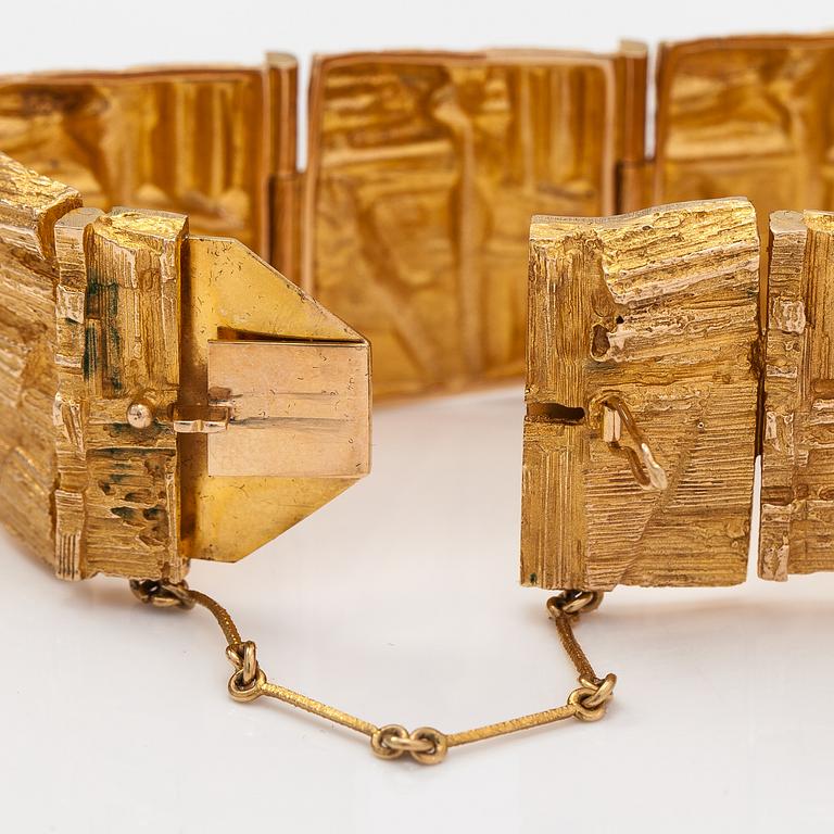 Björn Weckström, Rannekoru "Suma", 14K kultaa. Lapponia 1974.