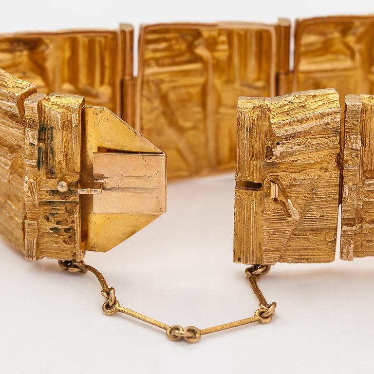 Björn Weckström, Armband "Suma", 14K guld. Lapponia 1974.