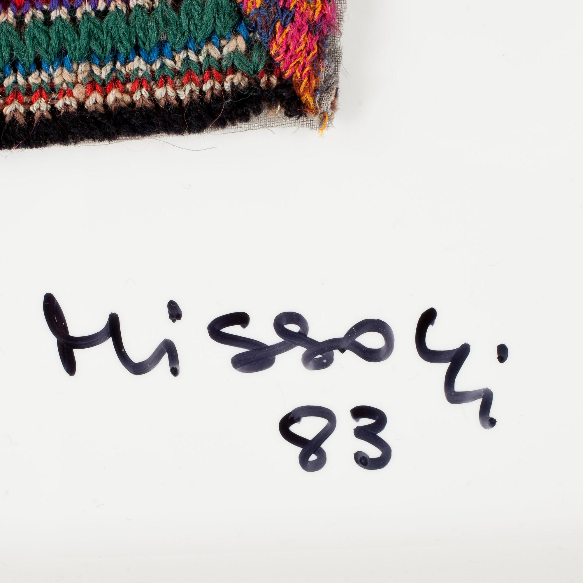 MISSONI OTTAVIO, Multipel, textil på plexiglas, signerad och numrerad 24/25, daterad -83.