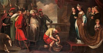 347. Frans Francken II Hans art, Salome med Johannes Döparens huvud.