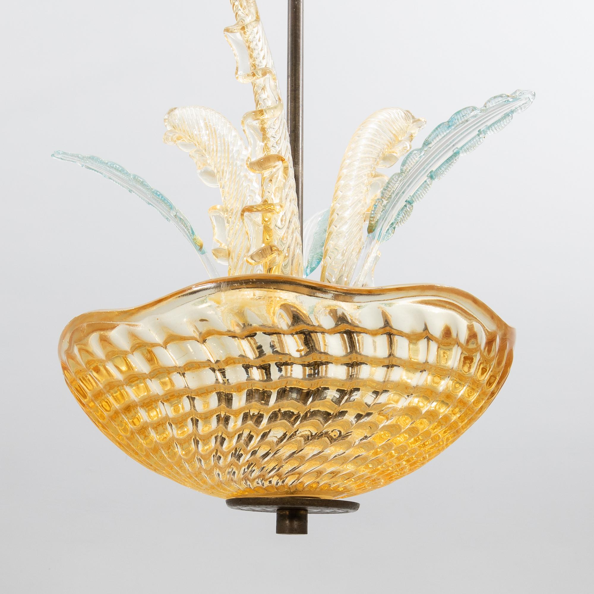 Orrefors, Taklampa, Swedish Modern, Orrefors, 1940-/1950-tal.