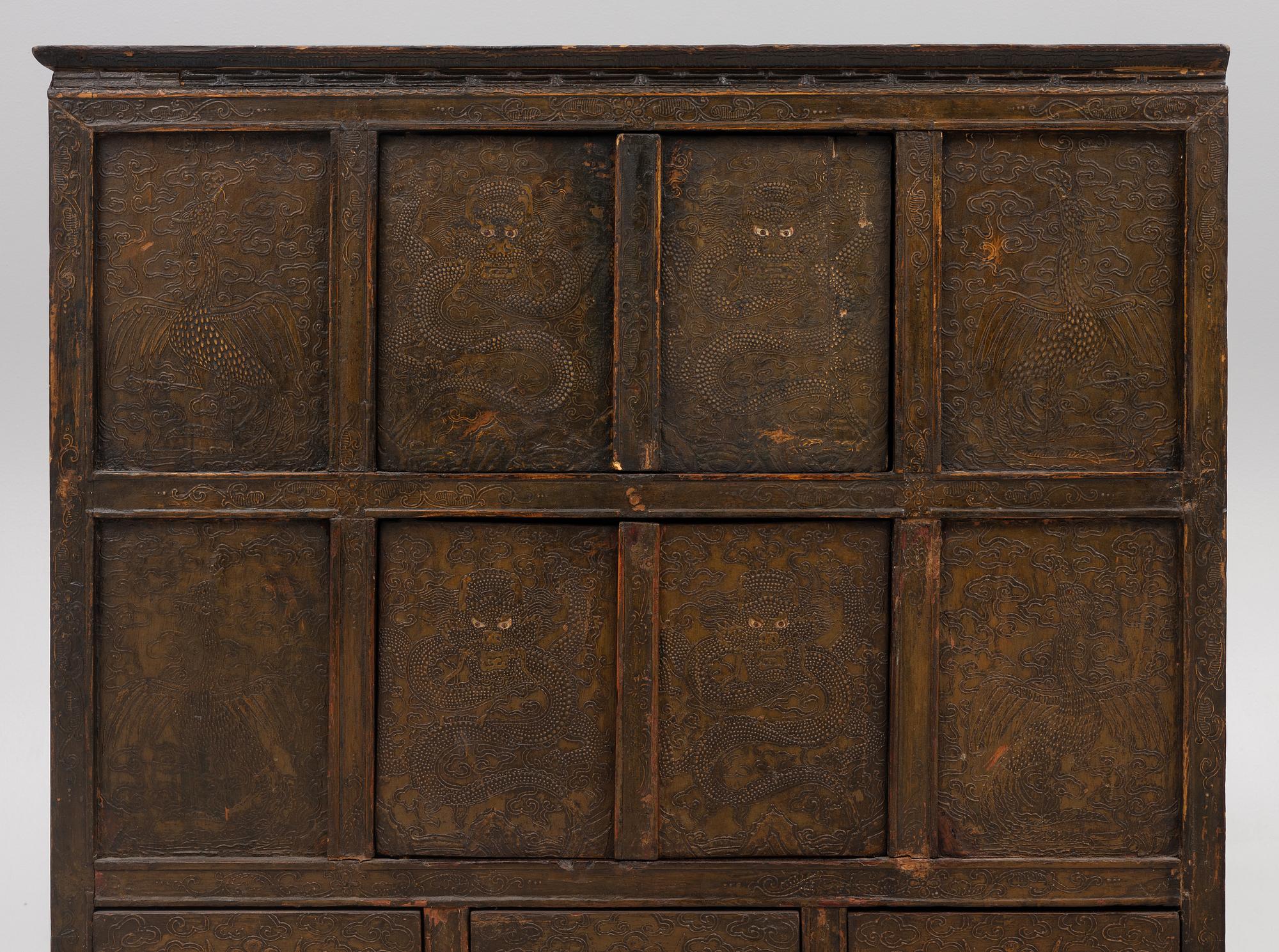 A cabinet, Mongolia, 20th century.