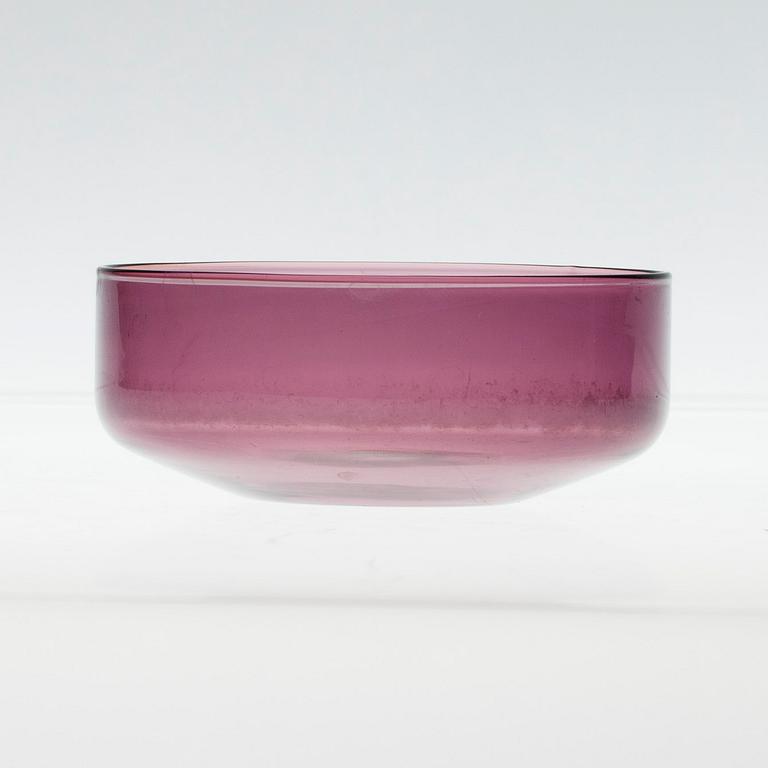 SERVERINGSSKÅL och DESSERTSKÅLAR, 12 st, glas, i-linjen, Timo Sarpaneva, Iittala. Formgivna 1958.
