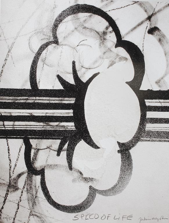 JOAKIM ALLGULANDER, serigrafi, "Speed of life" signerad och numrerad 14/50.