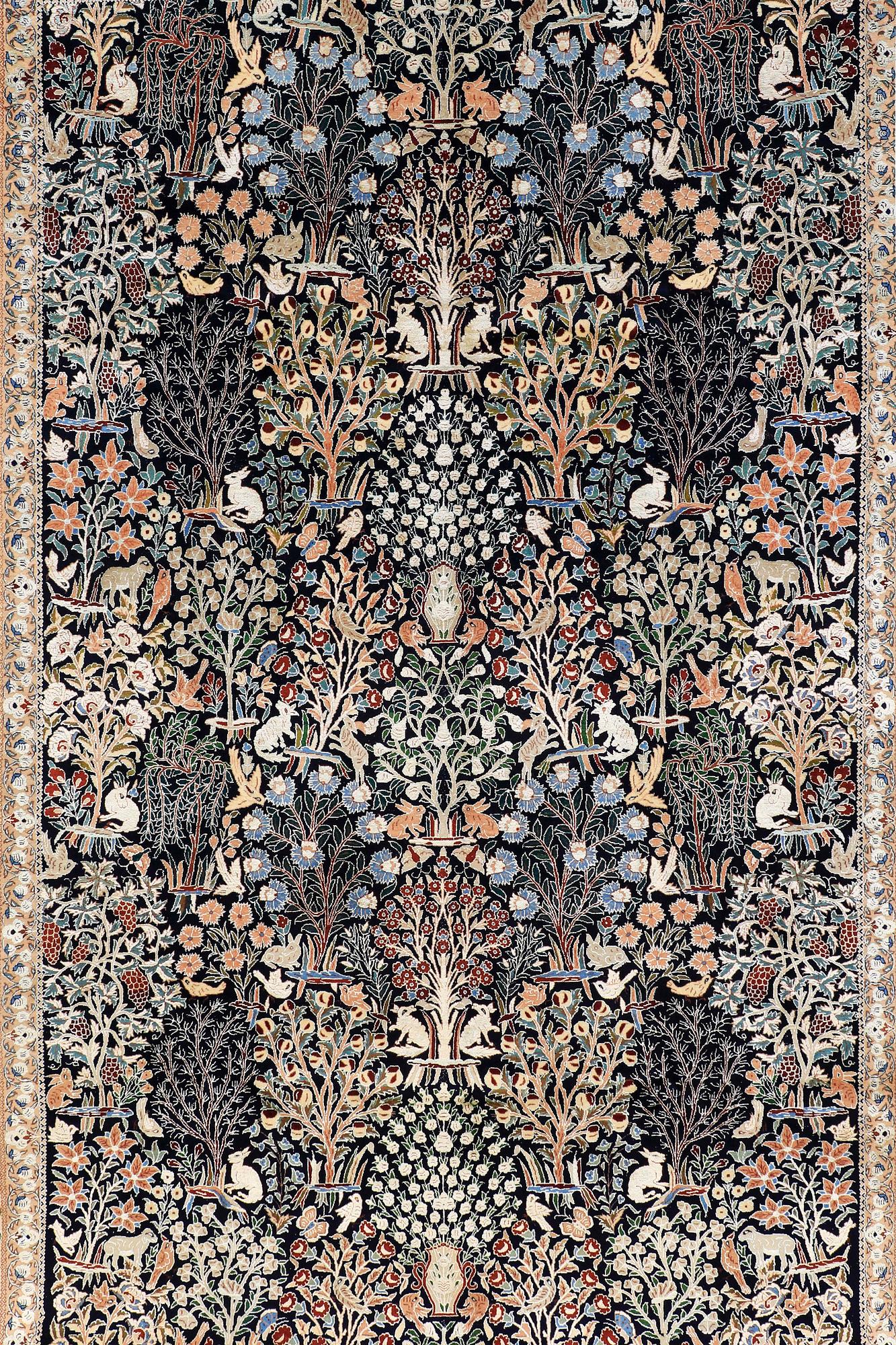 A RUG, Figural Nain, so called 6 LAA, ca 283 x 180 cm.
