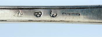 SOPPSLEV, silver, Julius Bergs, Stockholm, 1783. Ca 270 g.