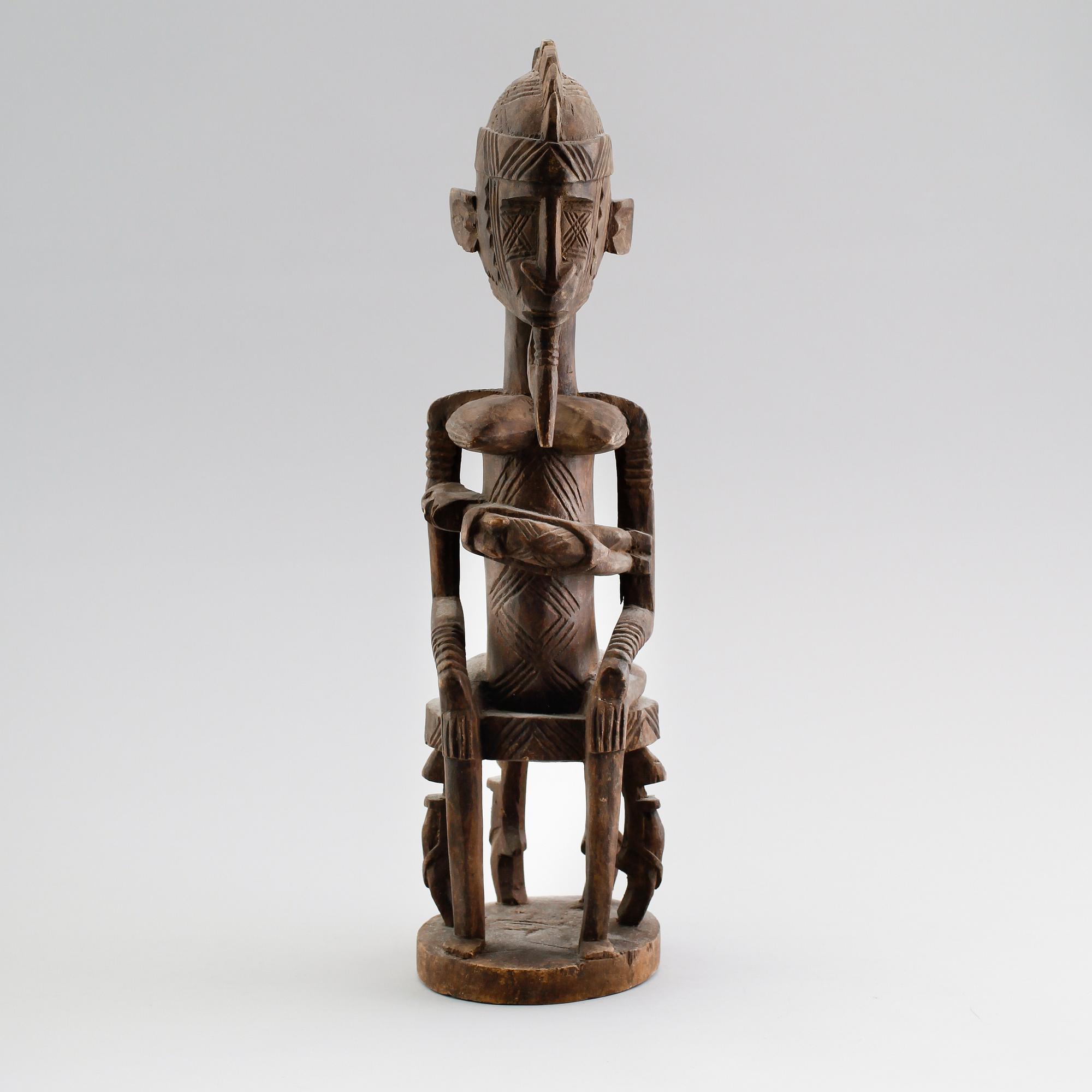 SKULPTUR, skuret trä, Afrika.