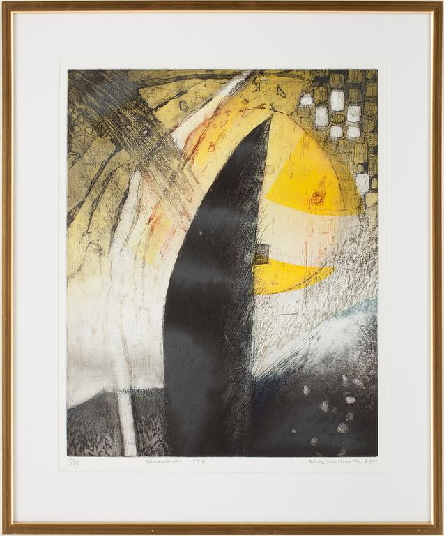 OKÄND KONSTNÄR, etsningar 6 st, Japan, otydl. signatur, numrerade.