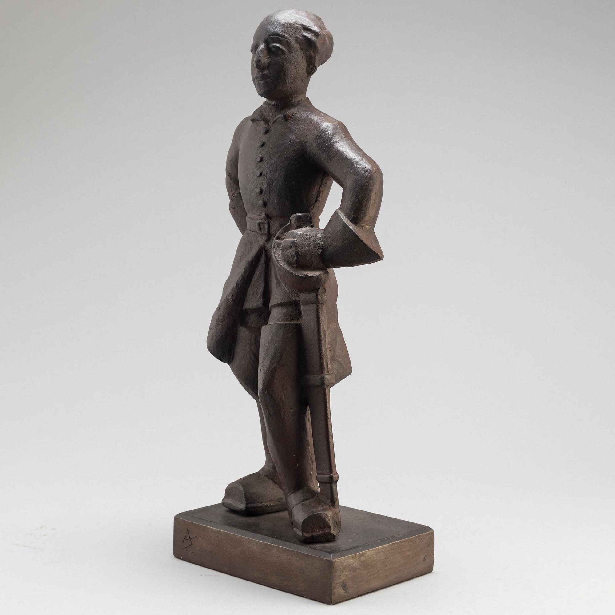 ALLAN EBELING, sculpture, cast iron.