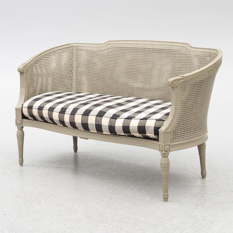 Salongsmöbel, 6 delar, gustaviansk stil, 1900-tal.