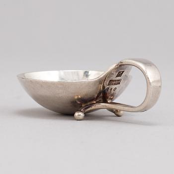 Georg Jensen, saltkar, 4 st, silver, Danmark, första halvan av 1900-talet.