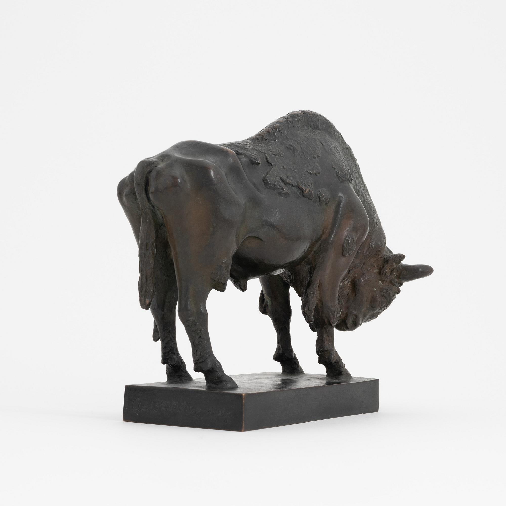 Axel Tson Möller, sculpture. Signed. Foundry mark. Bronze. Height 18 cm. Length 21 cm.