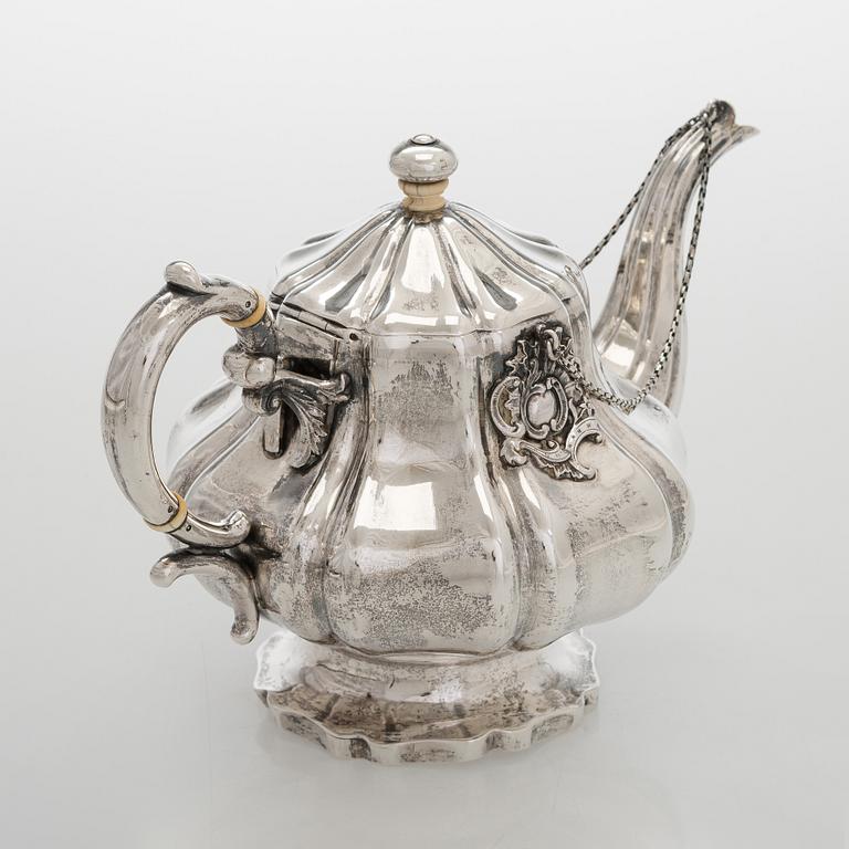 Jakob Wiberg, tekanna, silver. Moskva 1848.