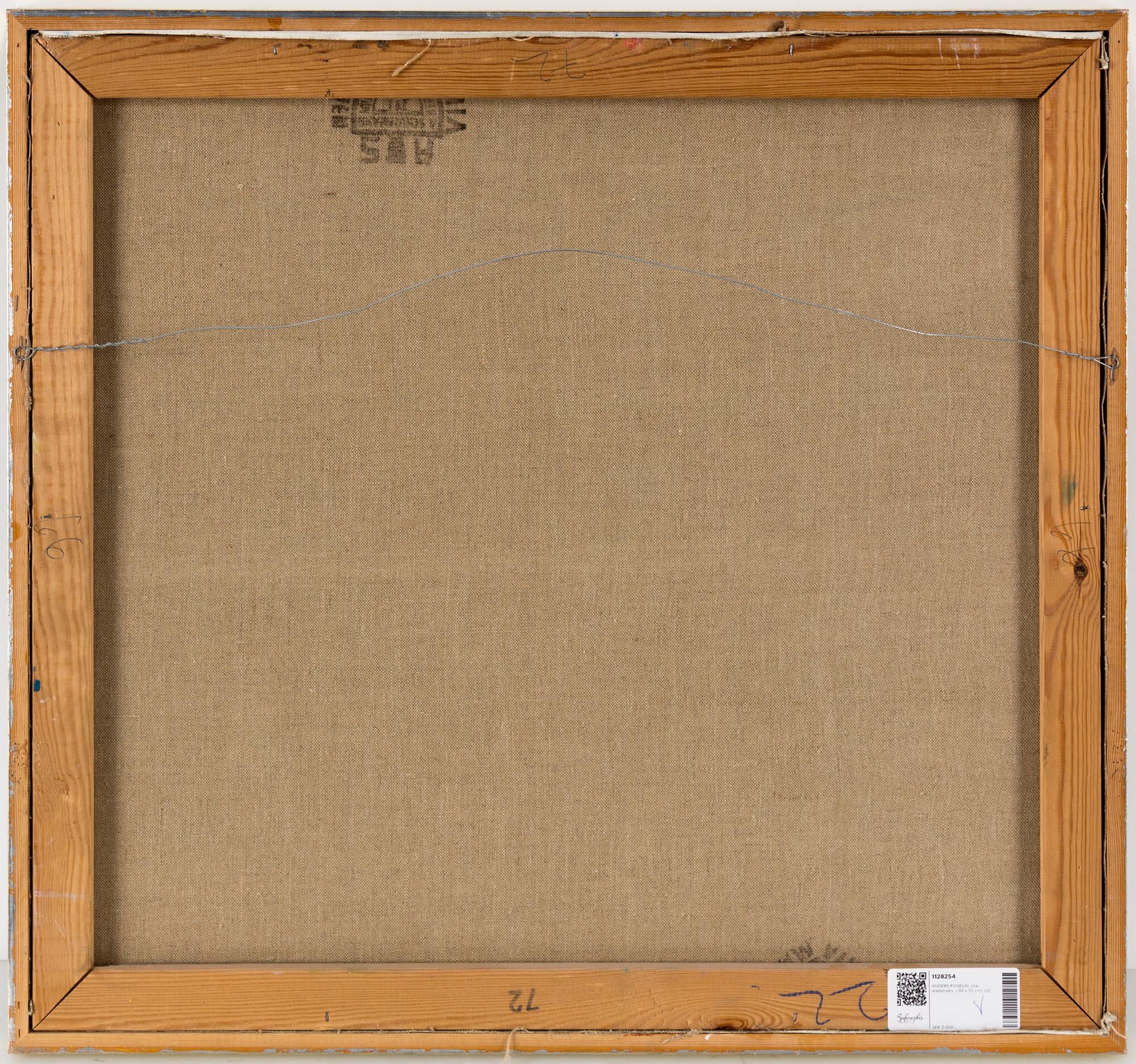 ANDERS FOGELIN, olja på duk, signerad.